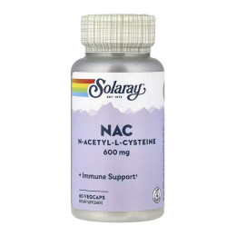 NAC (N-Acetyl-L-Cysteine) 600mg - 60 vcaps Solaray