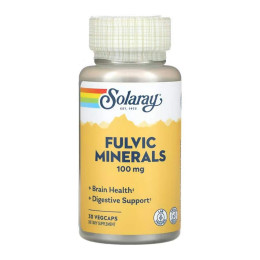 Fulvic Minerals 100mg - 30 vcaps Solaray