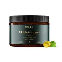 CBD Gummies Full Spectrum 750 mg Apple & Lemon - 30 gummies (10+2 в подарунок!) Mind Shi