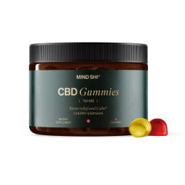CBD Gummies Full Spectrum 750 mg Cherry & Banana - 30 gummies (10+2 в подарунок!) Mind Shi