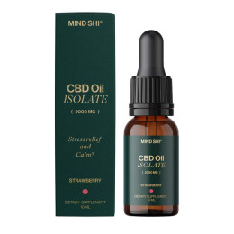 CBD Oil Isolate 2000 mg Strawberry - 10 ml (10+2 в подарунок!) Mind Shi