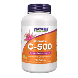 C-500 Chew Orange - 100 tabs Now Foods