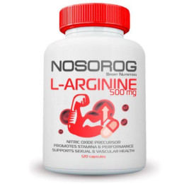 Аргінін Nosorog Nutrition L-arginine 500 120 капс NOSOROG