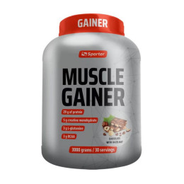 Sporter Muscle Gainer (3 kg, chocolate with hazelnut)