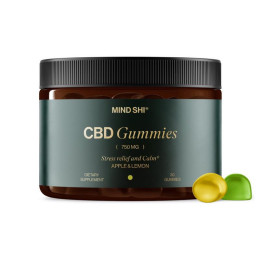 Mind Shi CBD Gummies 750 mg (30 gummies, apple & lemon)