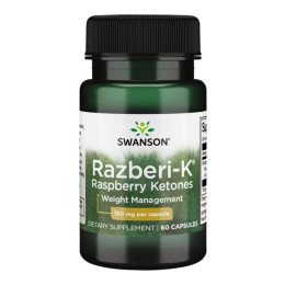 Razberi-K Raspberry Ketones 100mg - 60caps (До 01.26) Swanson