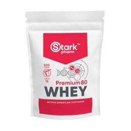Whey 80 Premium - 500g Chocolate Hazelnut (Затертая этикетка) Stark Pharm
