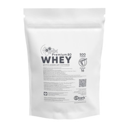 Whey 80 Premium - 500g Chocolate Hazelnut (Затертая этикетка) Stark Pharm