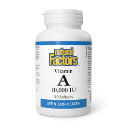 Vitamin A 10000 IU - 90 softgels (Затертая дата) Natural Factors