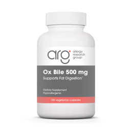Екстракт бичачої жовчі (Ox Bile), Allergy Research, 500 мг, 100 капсул