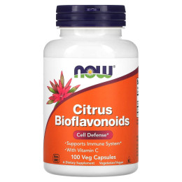 Цитрусовые биофлавоноиды с витамином С, Citrus Bioflavonoids, Now Foods, 700 мг, 100 вегетарианских капсул