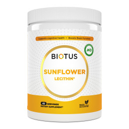 Лецитин подсолнечный, Lecithin Sunflower, Biotus, 454 г