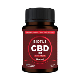 Каннабидиол, CBD Gummies, Biotus, 50 мг, 30 желейных мишек