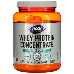 Сироватковий протеїн, концентрат, Whey Protein Concentrate, Now Foods, Sports, порошок, без смаку, 680 г