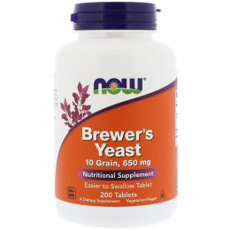 Пивные дрожжи, Brewer's Yeast, Now Foods, 1950 мг, 200 таблеток (650 мг в таблетке)