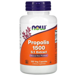 Прополіс, Propolis 1500, NOW Foods, 100 вегетаріанських капсул