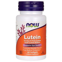 Лютеин, Lutein, Now Foods, 10 мг, 60 капсул