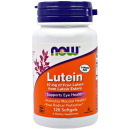 Лютеїн, Lutein, NOW Foods, 10 мг, 120 гелевих капсул