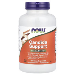 Протикандидний засіб, Candida Support, Now Foods, 180 вегетаріанських капсул