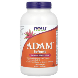 Вітамінний комплекс Адам, ADAM Men's Multi, Now Foods, для чоловіків, 180 гелевих капсул
