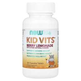 Вітаміни для дітей, Kid Vits, Now Foods, Kids, ягідний лимонад, 120 жувальних таблеток