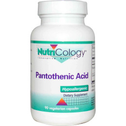 Пантотенова кислота (Pantothenic Acid), Nutricology, 90 капсул