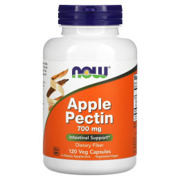 Яблучний пектин, Apple Pectin, Now Foods, 700 мг, 120 вегетаріанських капсул