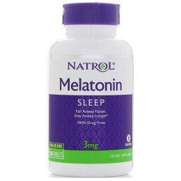 Мелатонін, Melatonin, Natrol, 3 мг, 240 таблеток