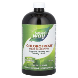 Хлорофіл, Chlorofresh, Nature's Way, рідкий, 132 мг, без смаку, 480 мл