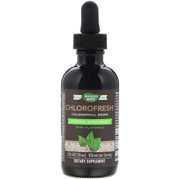 Рідкий хлорофіл, Chlorophyll Drops, Nature's Way, зі смаком м'яти, 59 мл