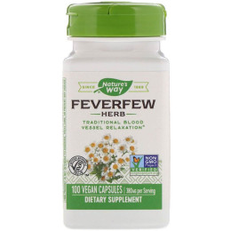 Піретрум дівочий, Feverfew Herb, Nature's Way, 380 мг, 100 веганських капсул