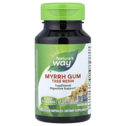 Мирра, Myrrh Gum, Nature's Way,  древесная смола, 100 веганских капсул (550 мг в капсуле)