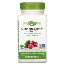 Клюква, Cranberry, Nature's Way, экстракт ягод, 180 веганских капсул (465 мг в 1 капсуле)
