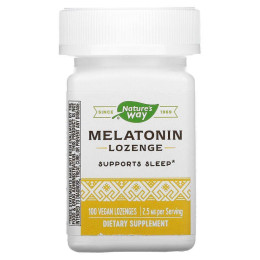 Мелатонін, Melatonin, Nature's Way, 2,5 мг, 100 веганських льодяників
