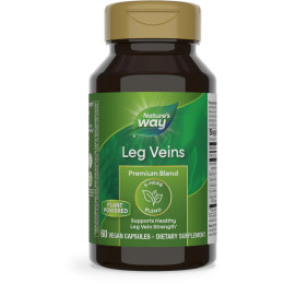 Підтримка здорової сили вен ніг, Leg Veins, Nature's Way, преміум-суміш, 60 вегетаріанських капсул