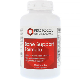 Підтримка кісток, Bone Support Formula, Protocol for Life Balance, комплексна формула з MCHA, 180 капсул