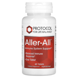 Підтримка імунітету та дихальної функції, Aller-All, Immune System Support, Protocol for Life Balance, 60 таблеток