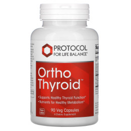 Поддержка щитовидной железы, Ortho Thyroid, Protocol for Life Balance, 90 капсул