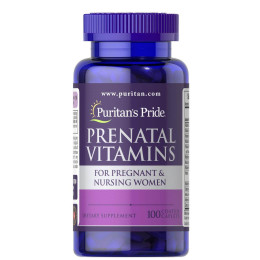 Вітаміни для вагітних, Prenatal Vitamins, Puritan's Pride, 100 каплет