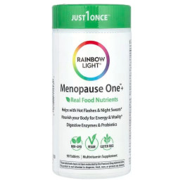 Мультивитамины для женщин при менопаузе, Menopause One, Rainbow Light, 90 таблеток