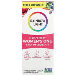 Мультивітаміни для жінок, Women's Multivitamin, Rainbow Light, 1 на день, висока ефективність, 60 вегетаріанських таблеток