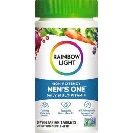 Мультивітаміни для чоловіків, Men's One, Rainbow Light, одна на день, висока ефективність, 60 вегетаріанських таблеток