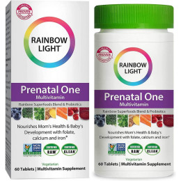 Мультивітаміни для вагітних, Prenatal One, Rainbow Light, 60 таблеток