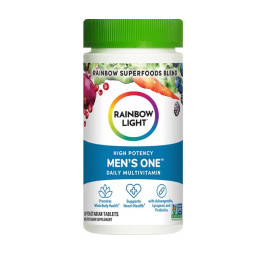 Мультивітаміни для чоловіків, Men's One, Rainbow Light, одна на день, висока ефективність, 30 вегетаріанських таблеток