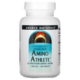 Амино спортсмен, Amino Athlete, Source Naturals, 1000 мг, 100 таблеток