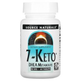 7 кето ДГЕА метаболіт, 7-Keto DHEA Metabolite, Source Naturals, 50 мг, 60 таб.