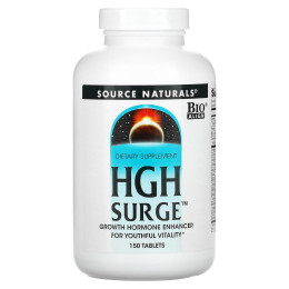 Гормон росту, HGH Surge, Source Naturals, 150 таблеток