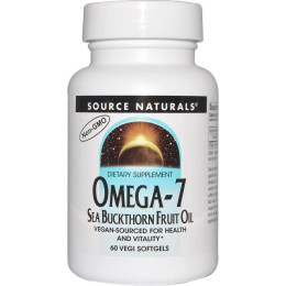 Омега 7 обліпиха, Omega-7, Seabuckthorn Oil, Source Naturals, 60 капсул