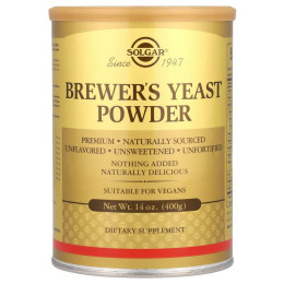 Пивні дріжджі, Brewer's Yeast, Solgar, порошок, 400 гр.