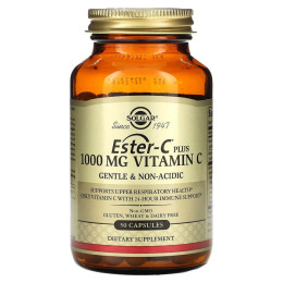 Витамин С эстер плюс, Ester-C Plus Vitamin C, Solgar, 1000 мг, 50 капсул